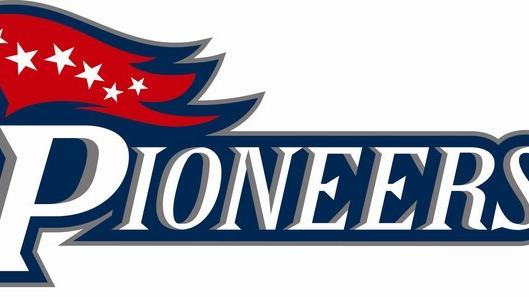 Pioneers Logo with Flag on the P